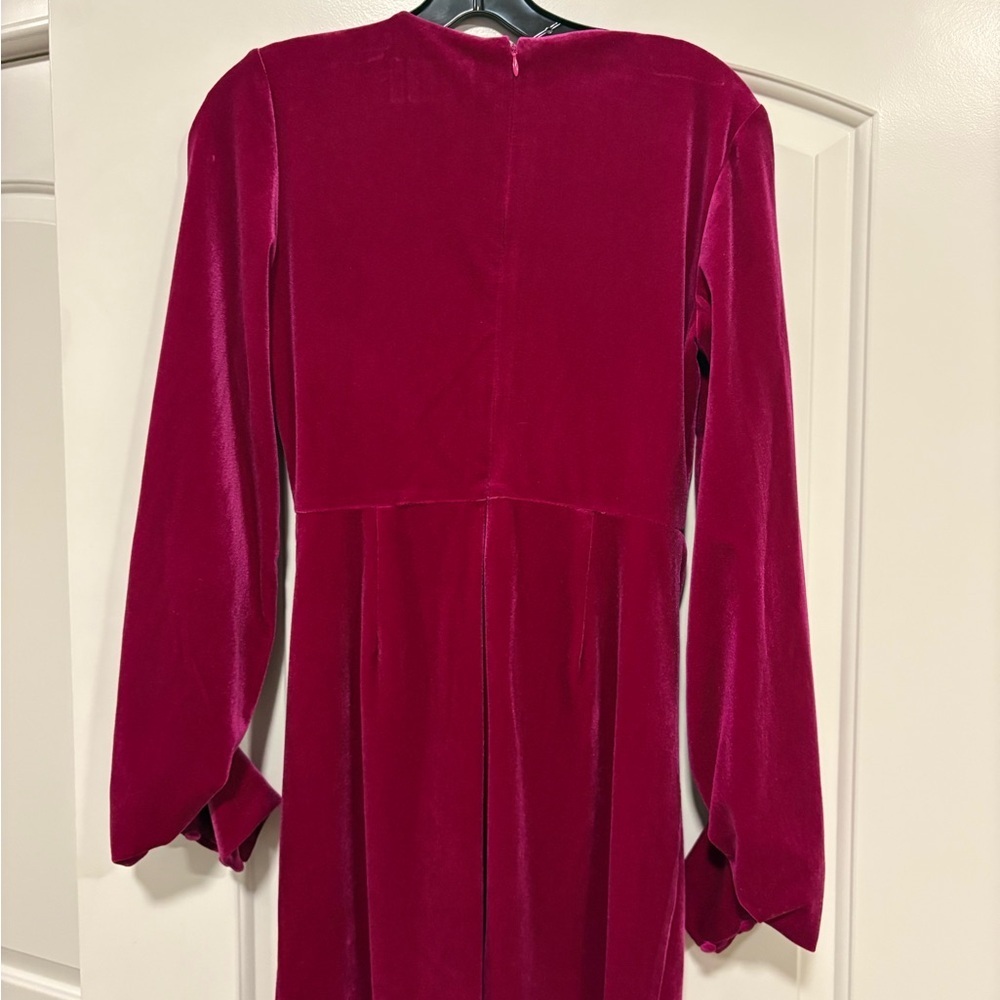 ONE 33 Social V-Neck Velvet Front Tie Dress - Picture 3 of 5